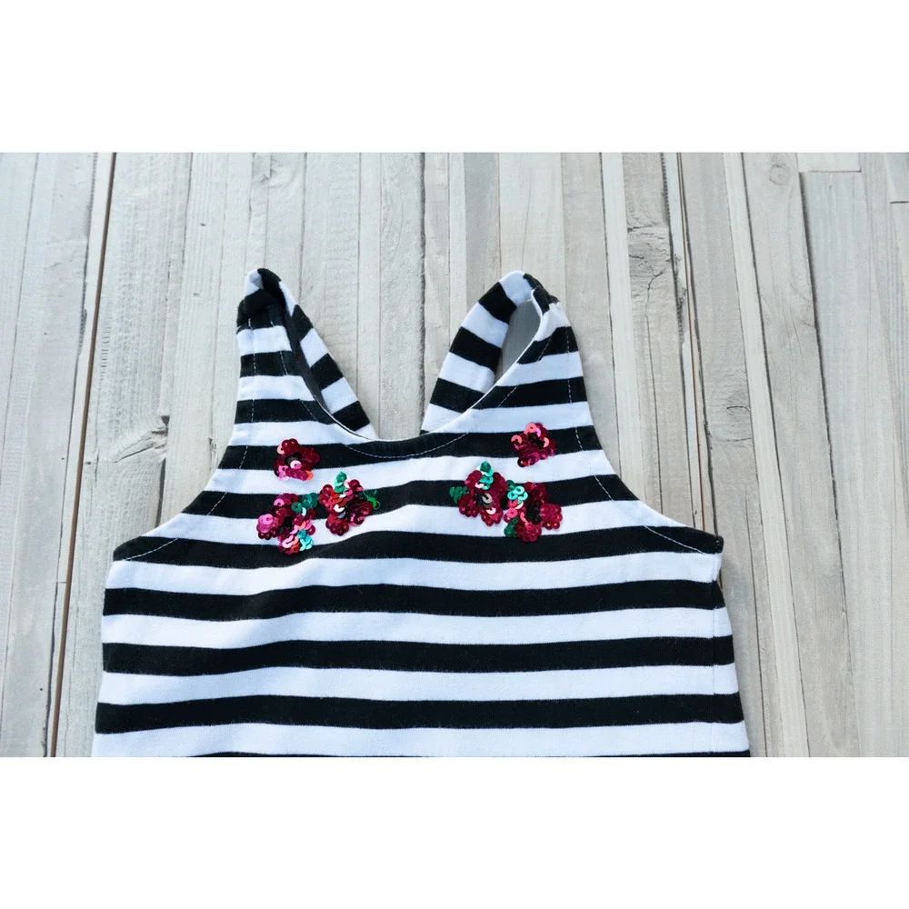 Gymboree Striped Sequined Tank Size 5 EUC